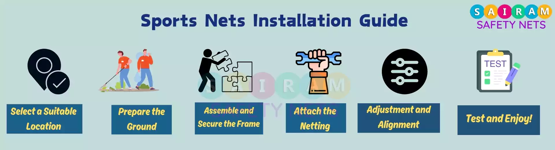 sports nets installation process